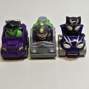 Marvel Avengers Micro Machines Hulk Wolverine Black Panther Vehicles Lot